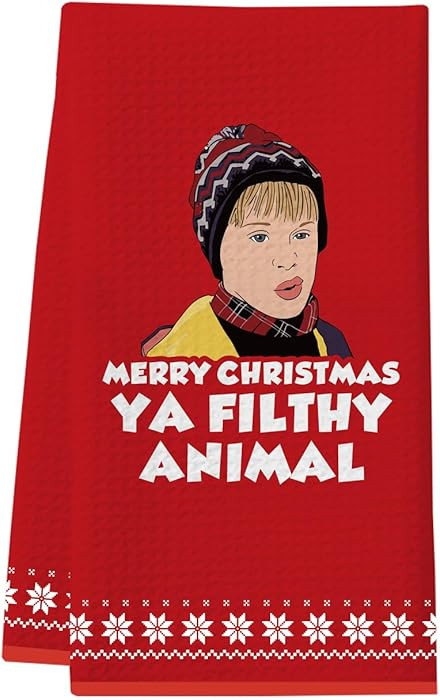 Home Alone Kitchen Towel, Funny Holiday Dish Towel, Home Alone Merchandise Gift, Christmas Kitche... | Amazon (US)