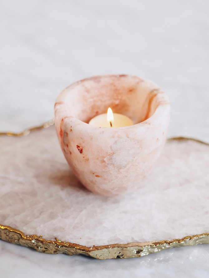 Himalayan Rock Salt Votive | Large | The Cross Decor & Design