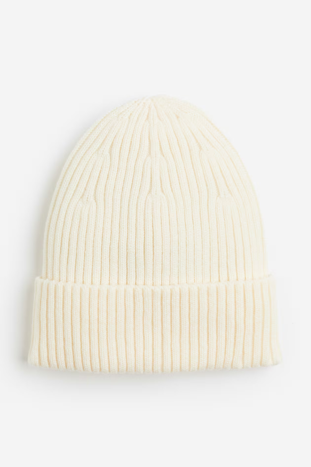 Ribgebreide muts - Roomwit - DAMES | H&M NL | H&M (DE, AT, CH, NL, FI)