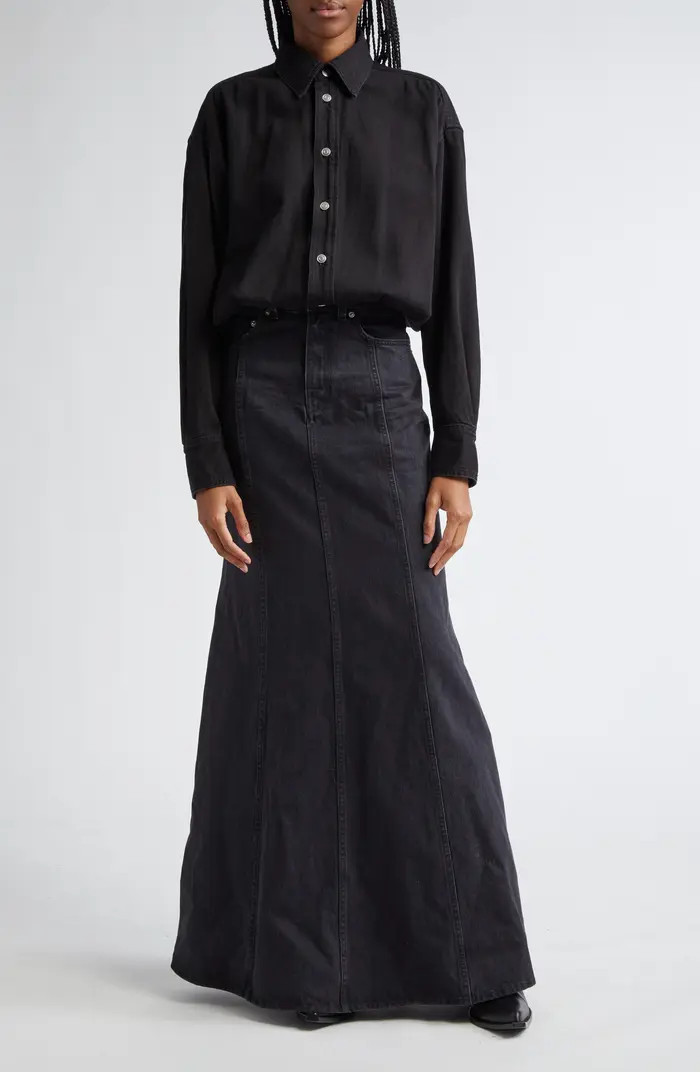 Jos Long Sleeve Denim Maxi Shirtdress | Nordstrom