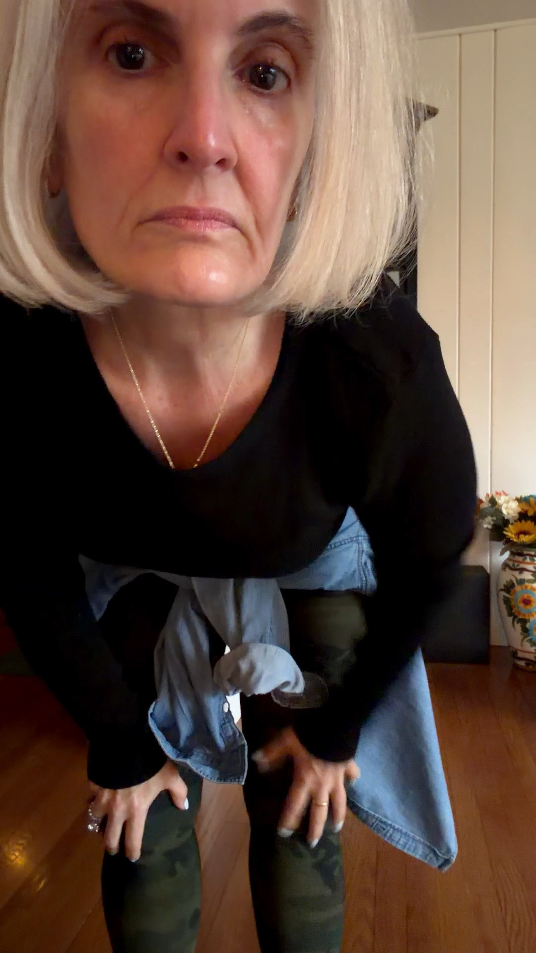 Workout fit . Denim shirt for if I get cold and it covers the bum 

#LTKOver40 #LTKMidsize #LTKPetite