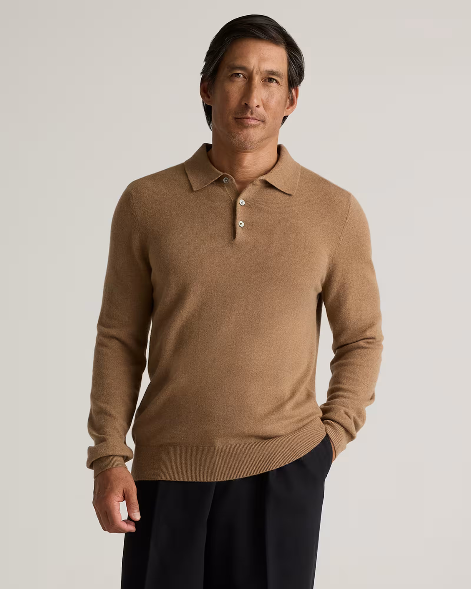 Mongolian Cashmere Polo Sweater | Quince