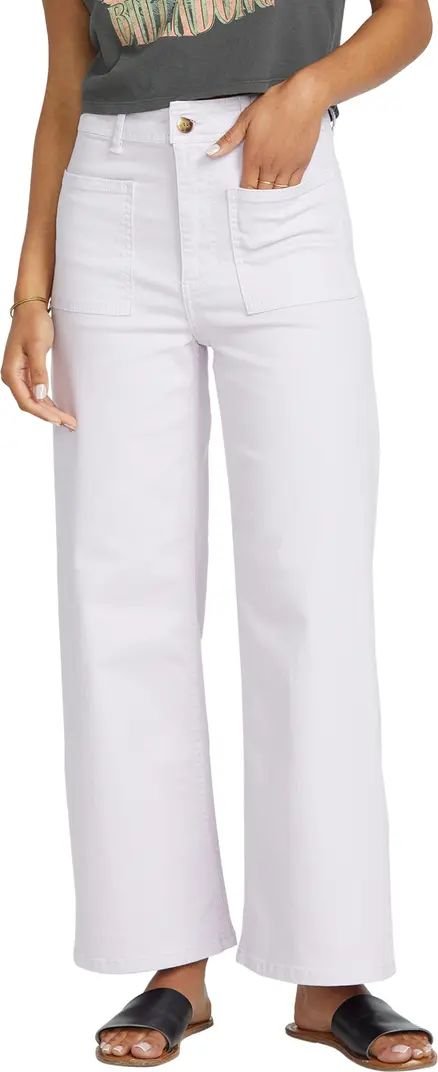 Free Spirit Stretch Cotton Crop Wide Leg Pants | Nordstrom