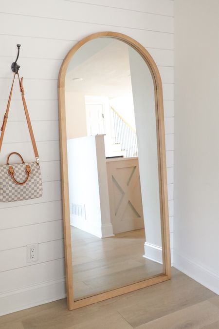 Target studio McGee arched wood floor mirror, home decor, wall decor, spring decor,  bedroom, living room, entryway, dining room