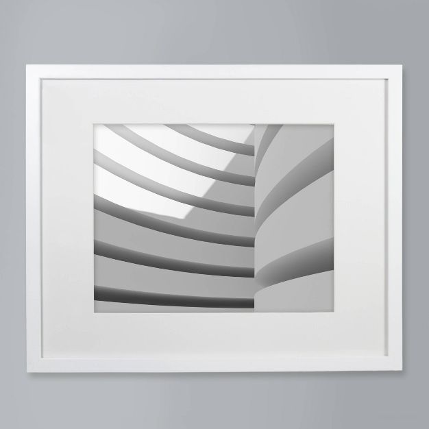 21" x 17" Matted Wood Frame White - Made By Design™ | Target