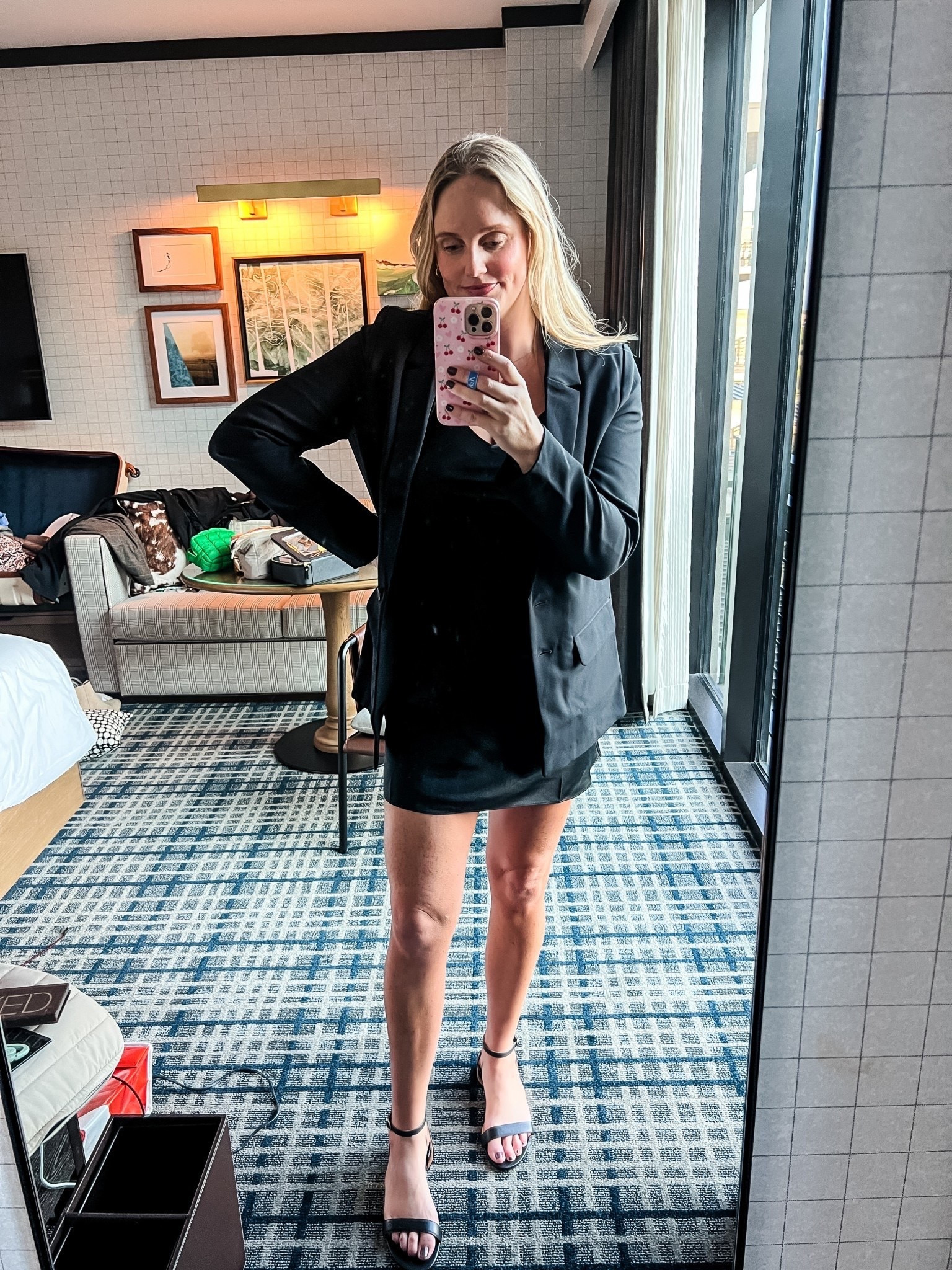 Parisian chic outfit! Also if you need comfy shoes for a nice outfit these were perfect for me!! I sized up 1 size! I’m a medium tall in blazer and large in the slip dress! Also linked my shapewear #LTKCon