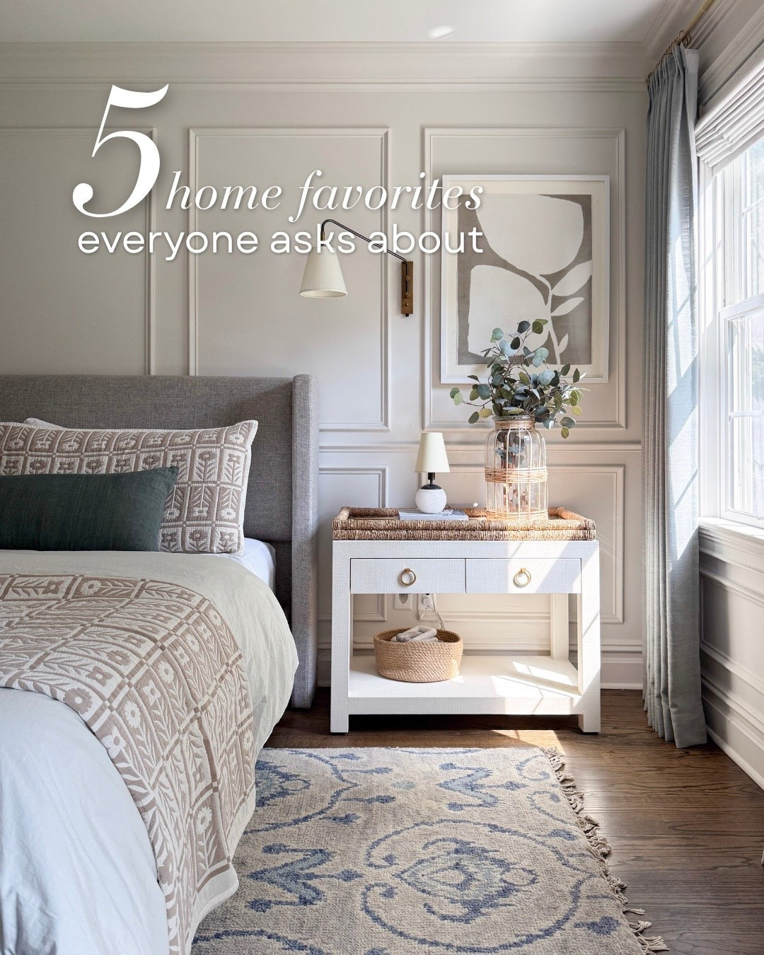 These are the 5 home finds I'm always asked to link, and I'd choose every single one all over again. From the bedding and rug to the linen curtains I've used throughout our home, these are some of my favorite pieces for creating a warm, layered space.

home decor favorites, home finds, bedroom decor, neutral bedding, linen curtains, area rug, kitchen chairs, home furniture, classic home decor, cozy home inspiration, GirlOnTheHudson

#LTKHome