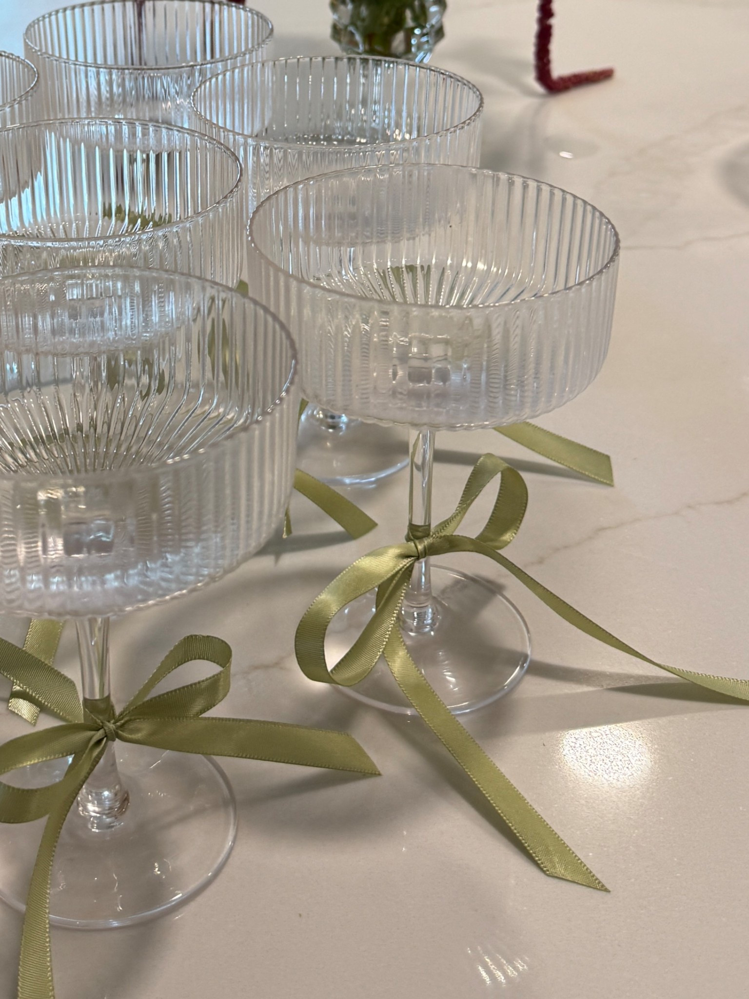 cutie hosting idea for stemmed glassware! #hosting #hostingideas 