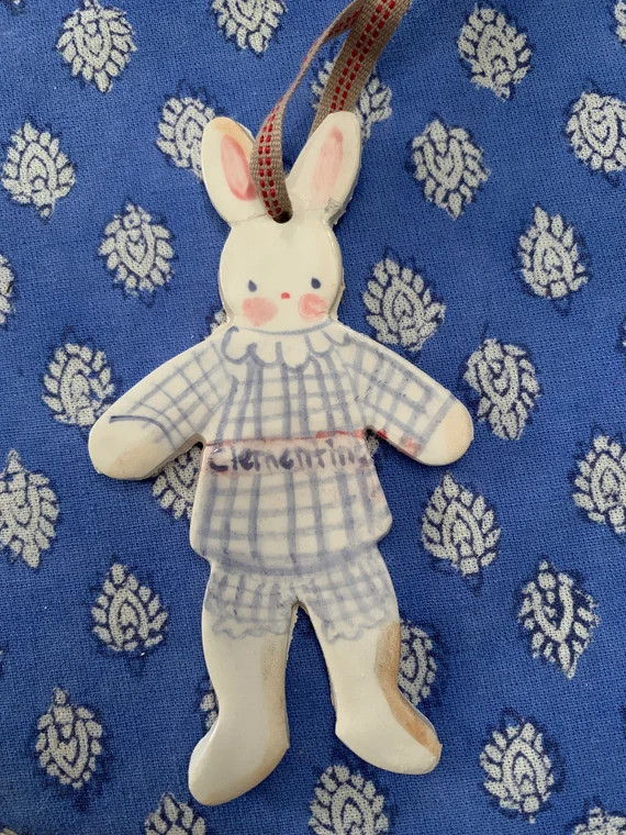Easter Ornament Bunny Ornament . Handmade  Gift for Kids  | Etsy | Etsy (US)