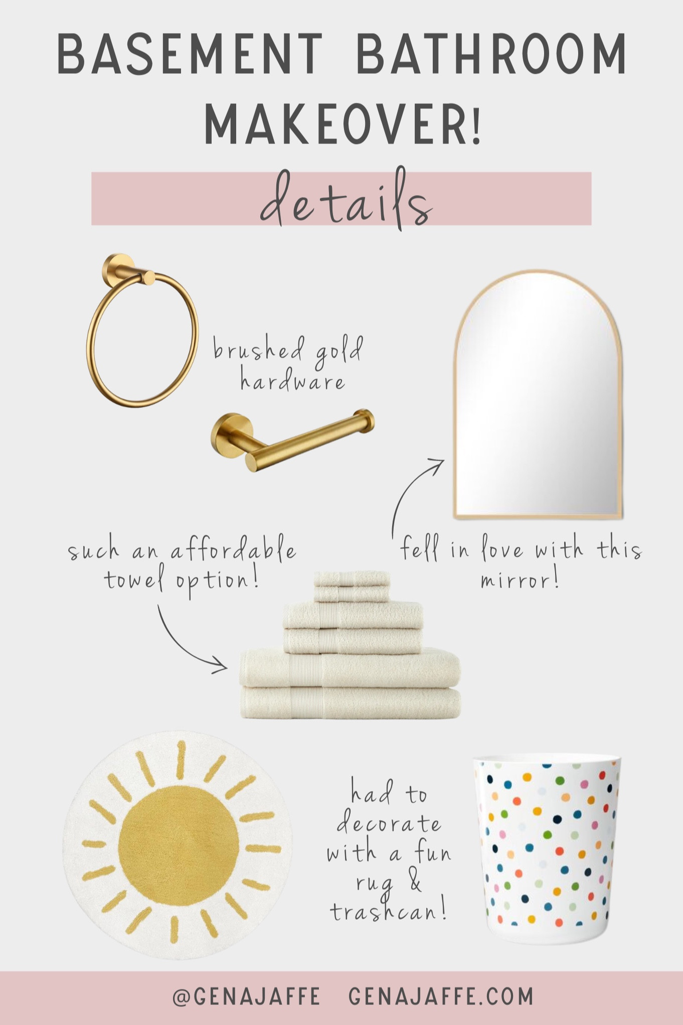 Here are a few of my favorite additions to our basement bathroom makeover. Love how bright and cheerful it is now! 

#LTKhome #LTKFind #LTKunder100