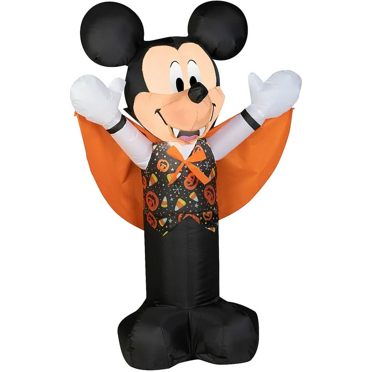 Gemmy 3.5 ft Airblown® Blowup Inflatable Vampire Mickey with Candy Toss Vest Outdoor Decoration ... | Walmart (US)