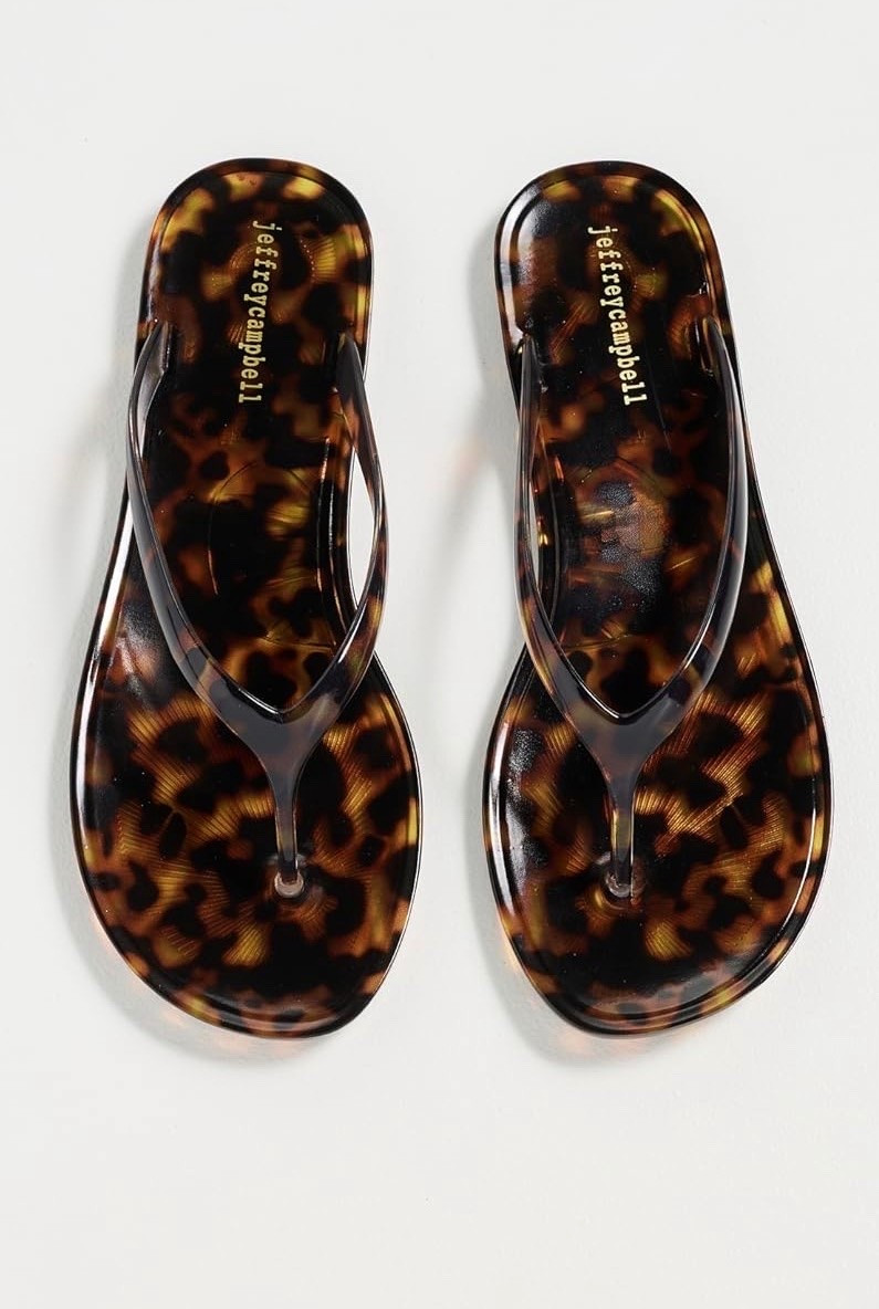 Jeffrey Campbell Gigabyte Jelly Thong Tortoise Sandals

#LTKdayinmylife #LTKgrwm