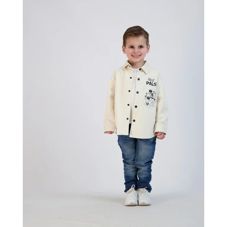 Mickey Mouse Toddler Boy Shackets, Sizes 2T-5T - Walmart.com | Walmart (US)