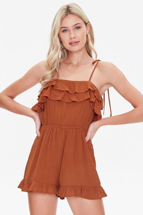 Tiered Flounce Cami Romper | Forever 21 (US)