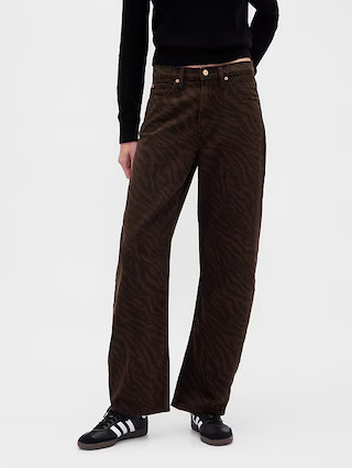 High Rise Barrel Jeans | Gap (US)