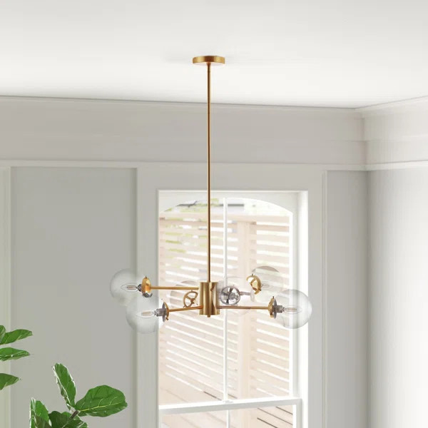 Dilley 6 - Light Dimmable Modern Linear Chandelier | Wayfair North America
