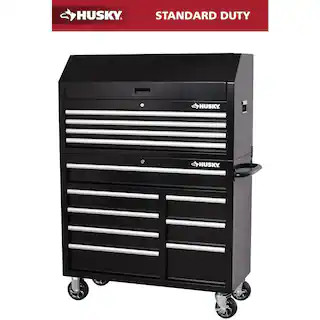 Tool Storage 42 in. W x 18 in. D Standard Duty Black Tool Chest Combo | The Home Depot