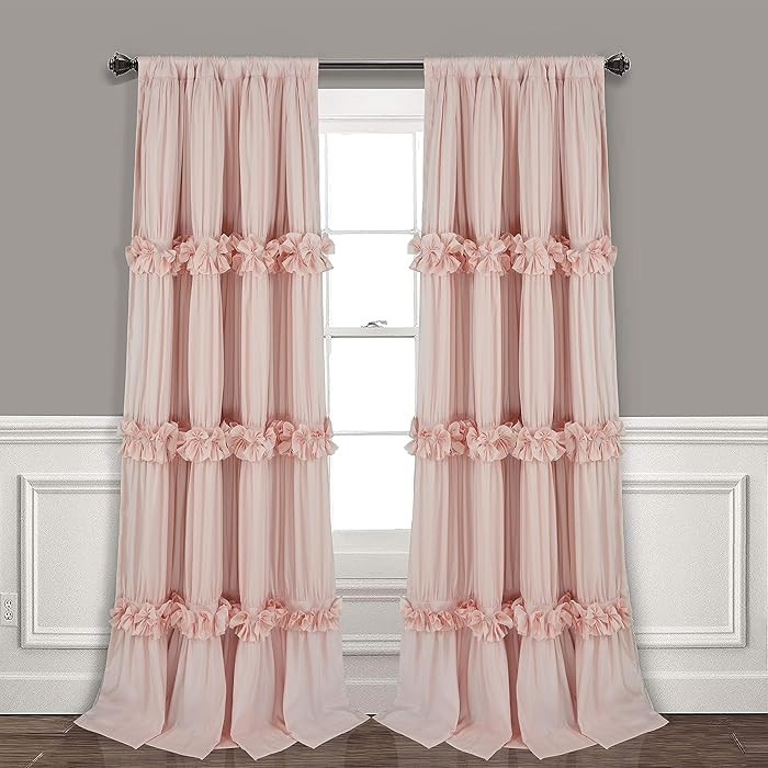 Thermal Insulated Blackout Window Curtains, 54" W x 84" L x 2 Panels, Boho Ruched Window Treatmen... | Amazon (US)