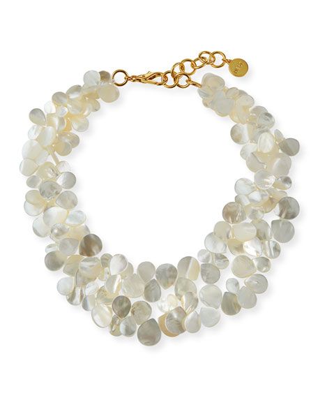 NEST Jewelry Mother-of-Pearl Cluster Necklace | Neiman Marcus