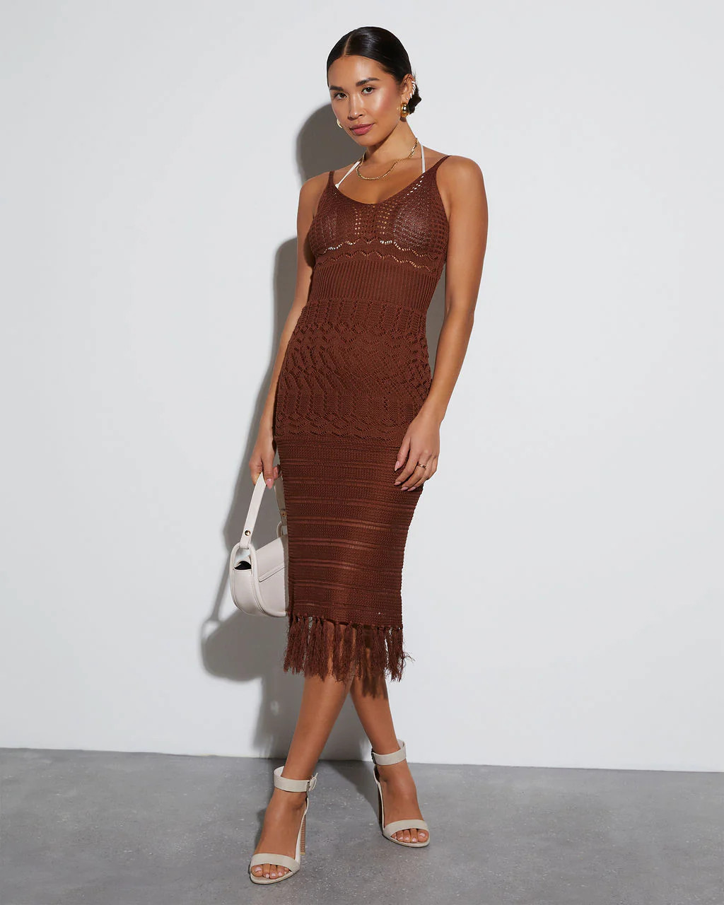 Paradise Cove Cover Up Crochet Knit Midi Dress | VICI