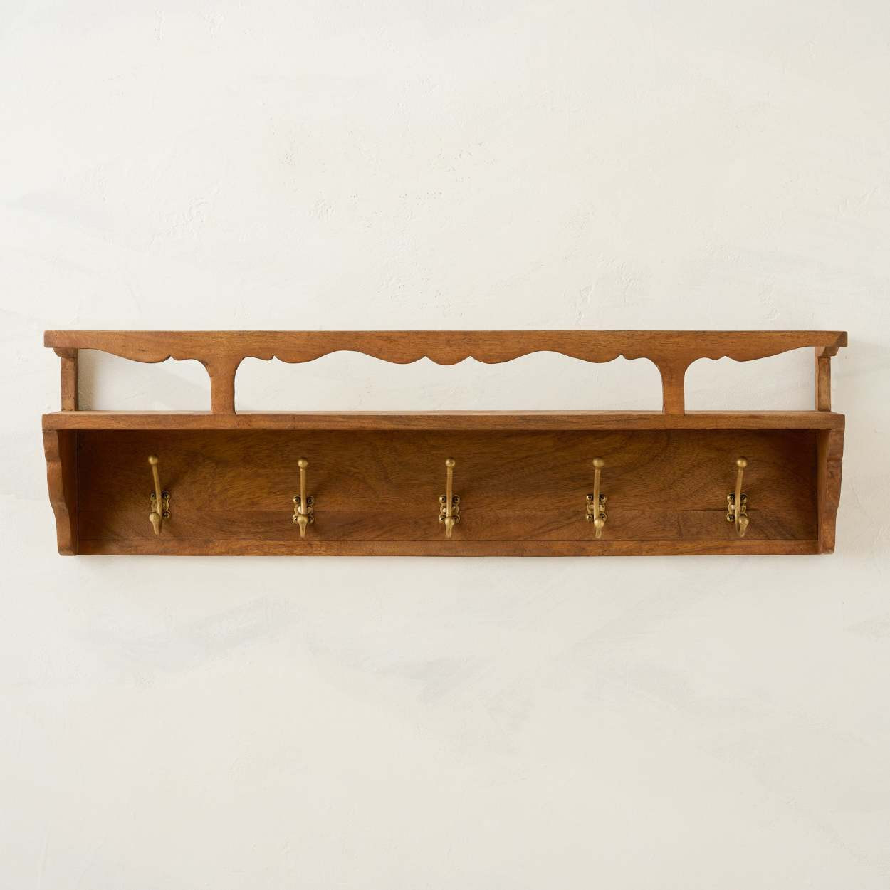 Daphne Wood and Brass Display Shelf | Magnolia