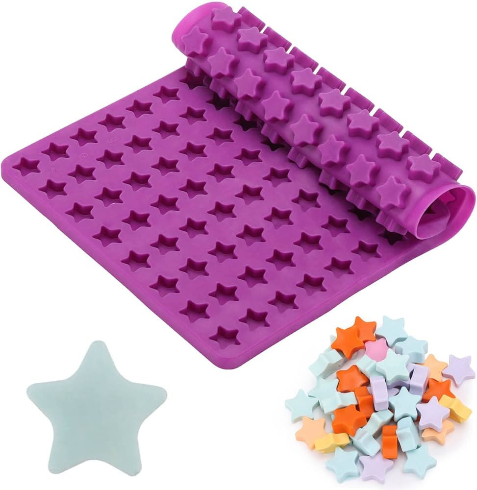 112 Cavity Mini Star Silicone Molds Ice Cube Mold Fun Shaped Mold for Homemade Dog Training Treat... | Amazon (US)
