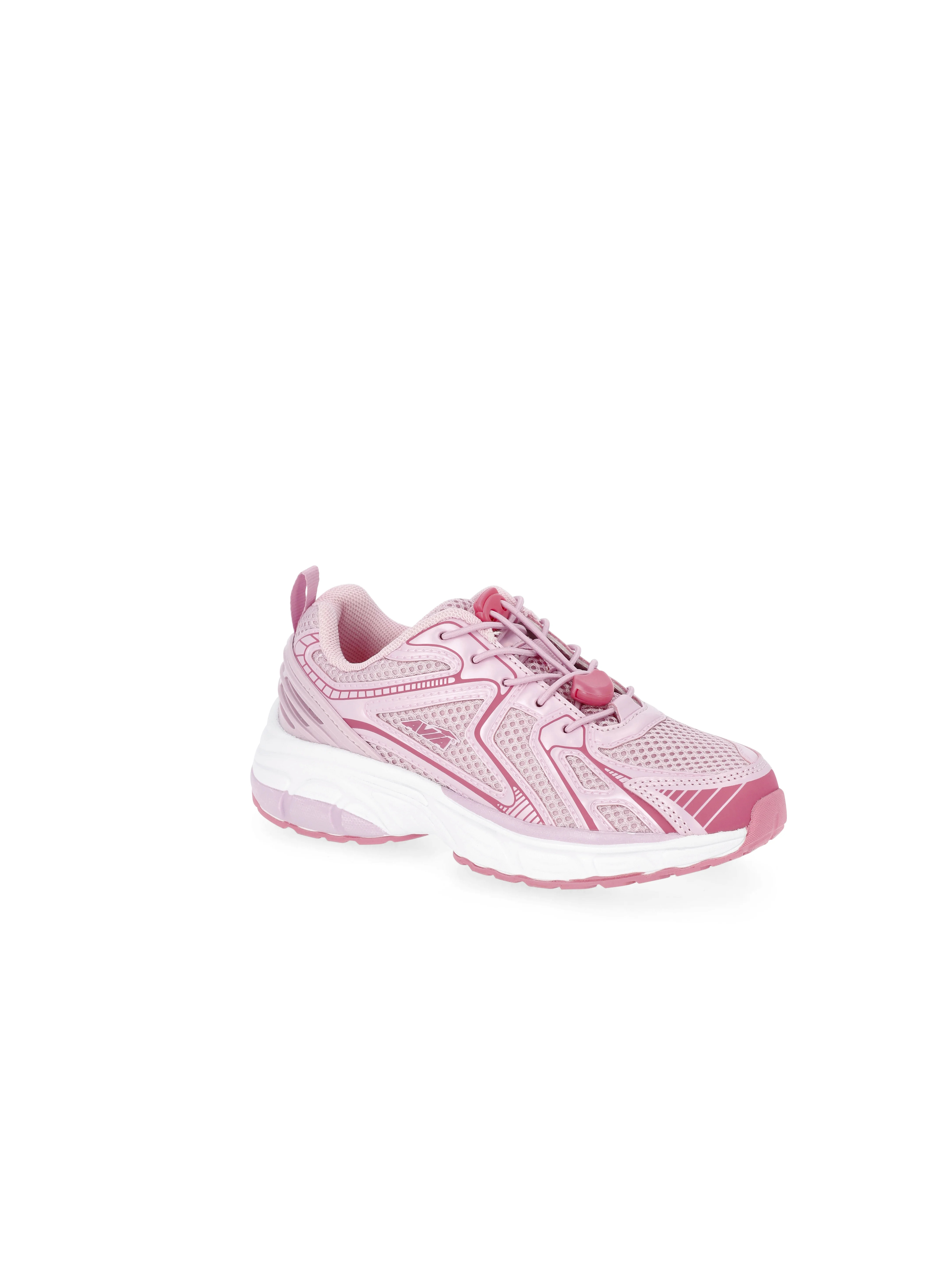 Avia Little and Big Girls Running Sneakers with Bungee Laces | Walmart (US)