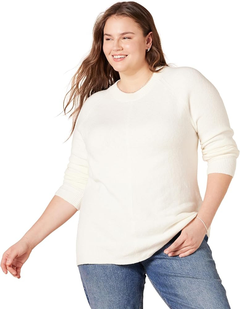 Amazon Essentials Women's Classic-Fit Soft Touch Long-Sleeve Crewneck Sweater | Amazon (US)
