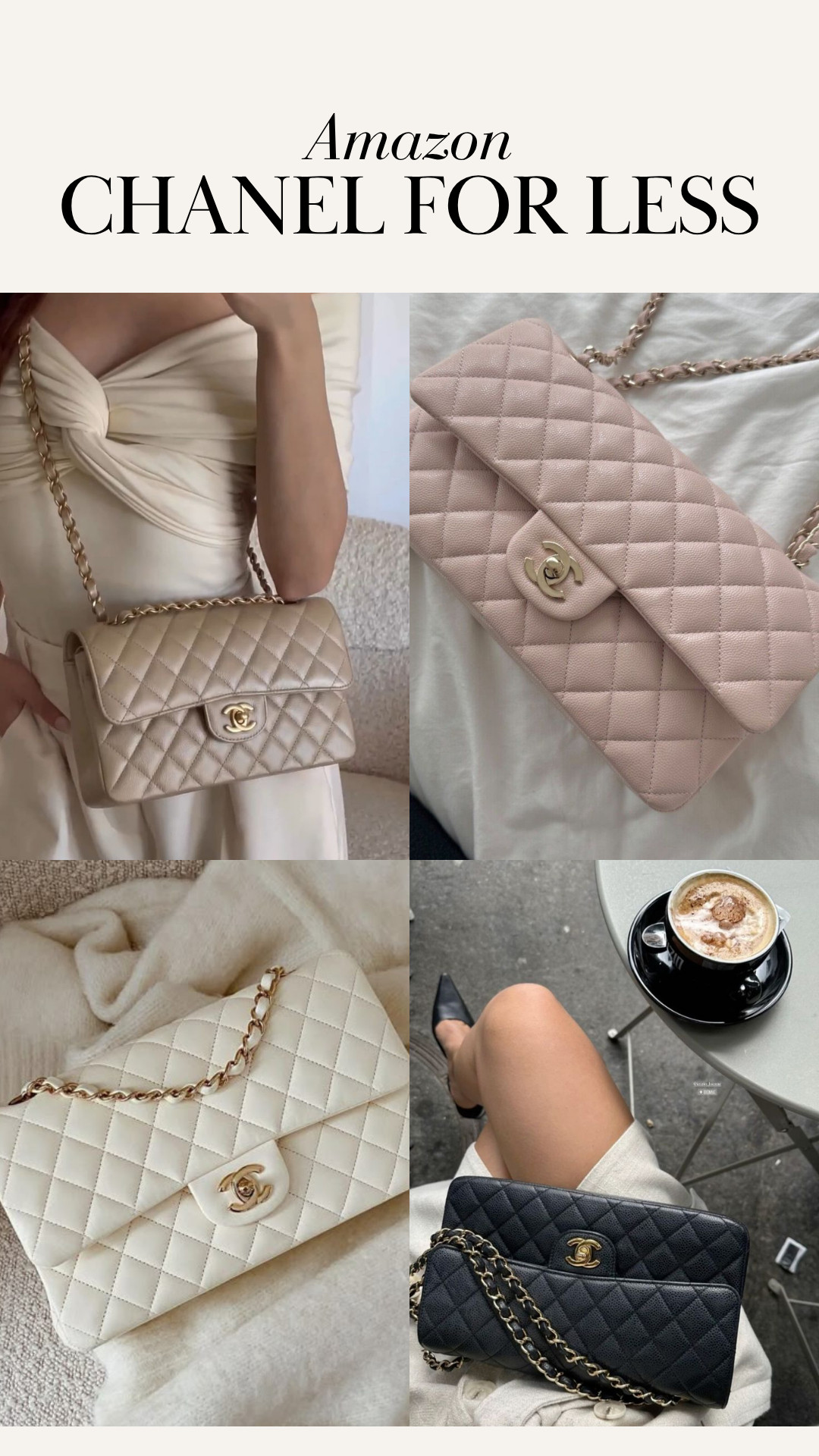 Amazon Chanel bags look for less! Chanel dupe, Chanel flap bag similar 

 