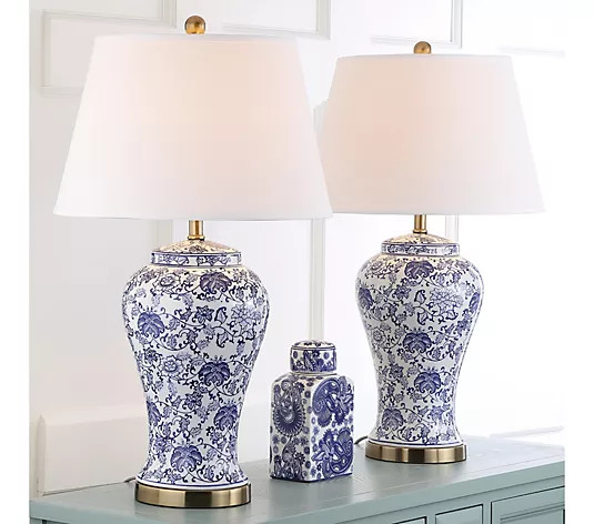 Make Your Selection: Safavieh Set of 2 Spring Blossom Table Lamps | QVC