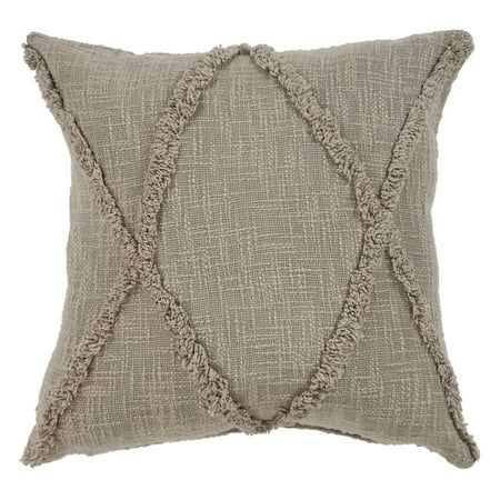 Carlton Café au Lait Indoor Throw Pillow Taupe 20"x20" Indoor Square Hand - Crafted | Walmart (US)