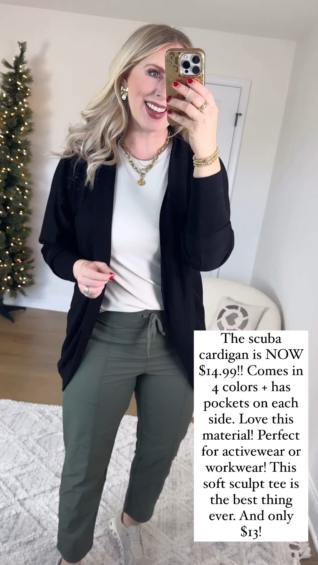 Walmart try on, scuba cardigan, soft sculpt tee, green pants 

#LTKActive #LTKFindsUnder50 #LTKWatchNow