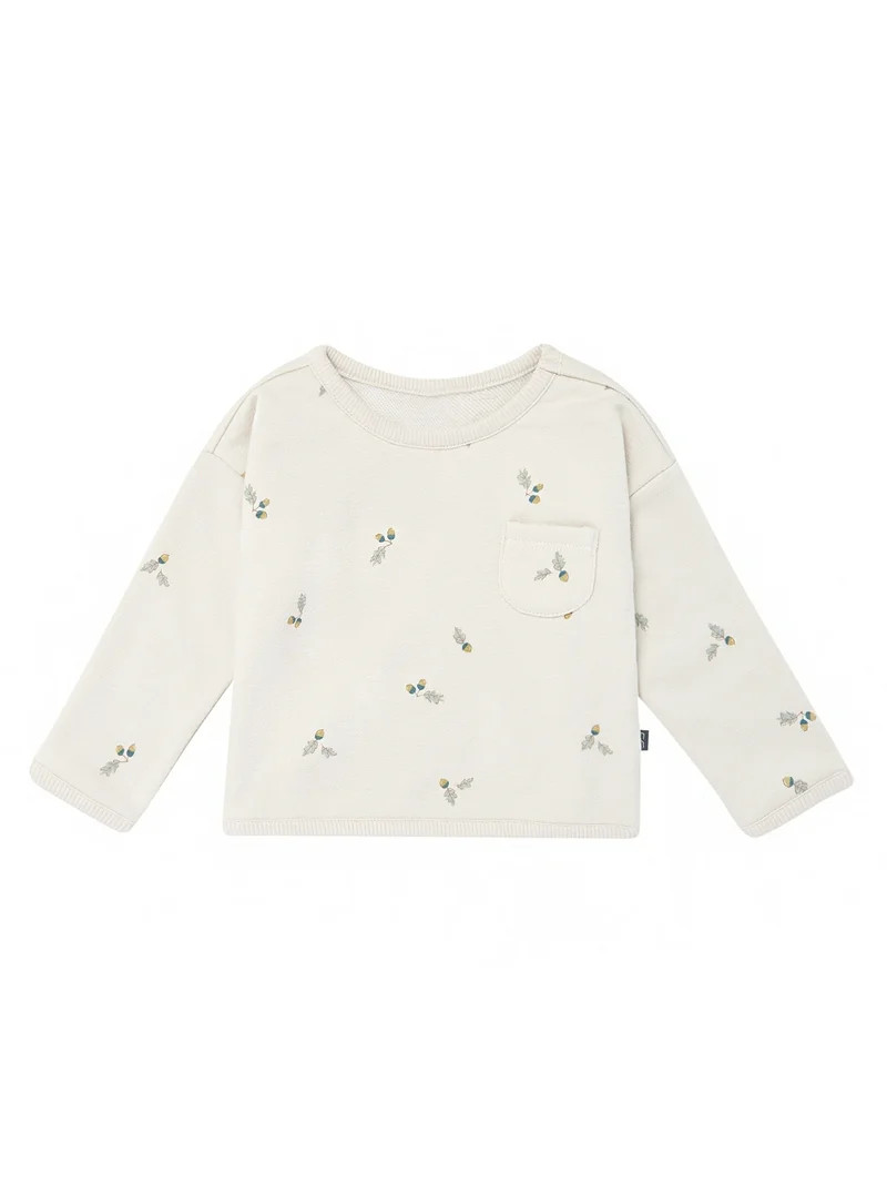 Modern Moments by Gerber Gender Neutral Drop Shoulder Long Sleeve Top, Sizes 0/3 Months - 24 Mont... | Walmart (US)