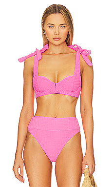 BEACH RIOT Blair Bikini Top in Strawberry Moon from Revolve.com | Revolve Clothing (Global)