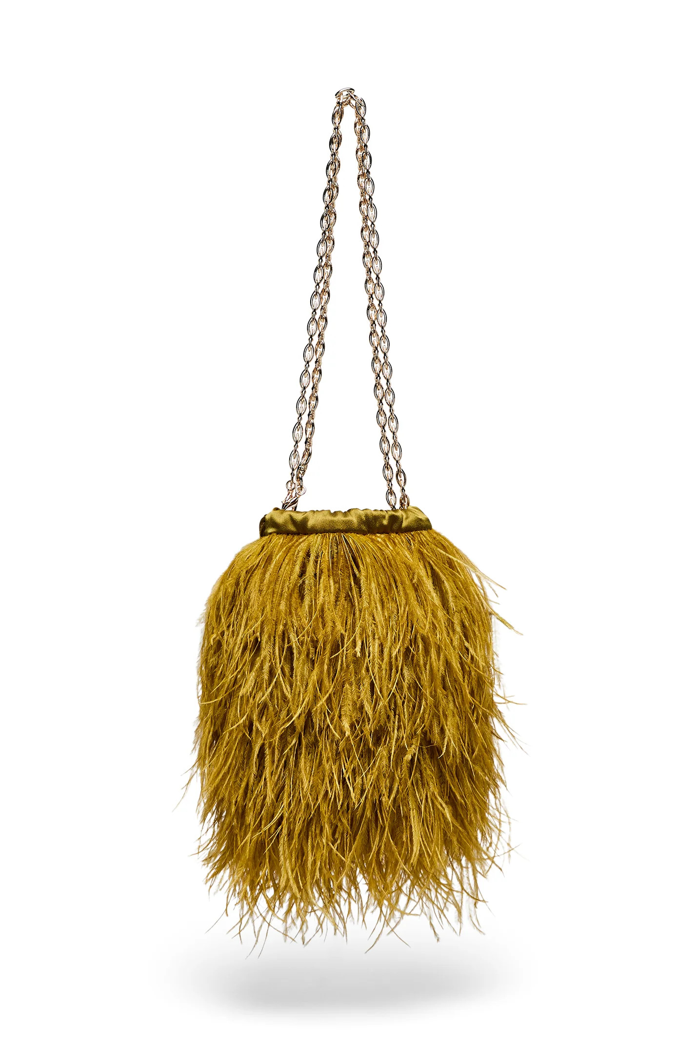 FEATHER BUCKET BAG - CHARTREUSE - Scanlan Theodore | Scanlan Theodore AU
