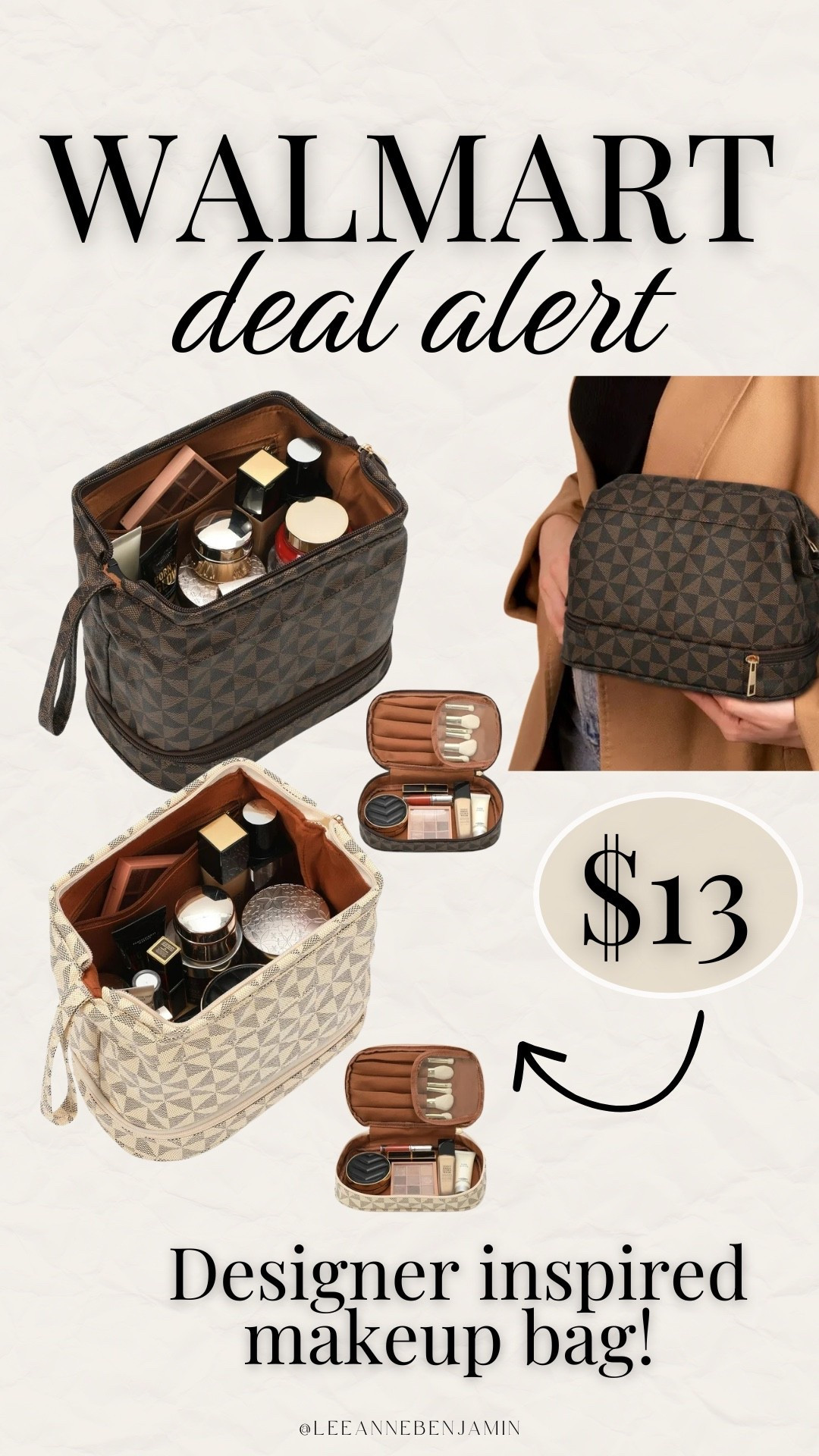 Designer inspired $13 bag!

#LTKOver40 #LTKBeauty #LTKSaleAlert