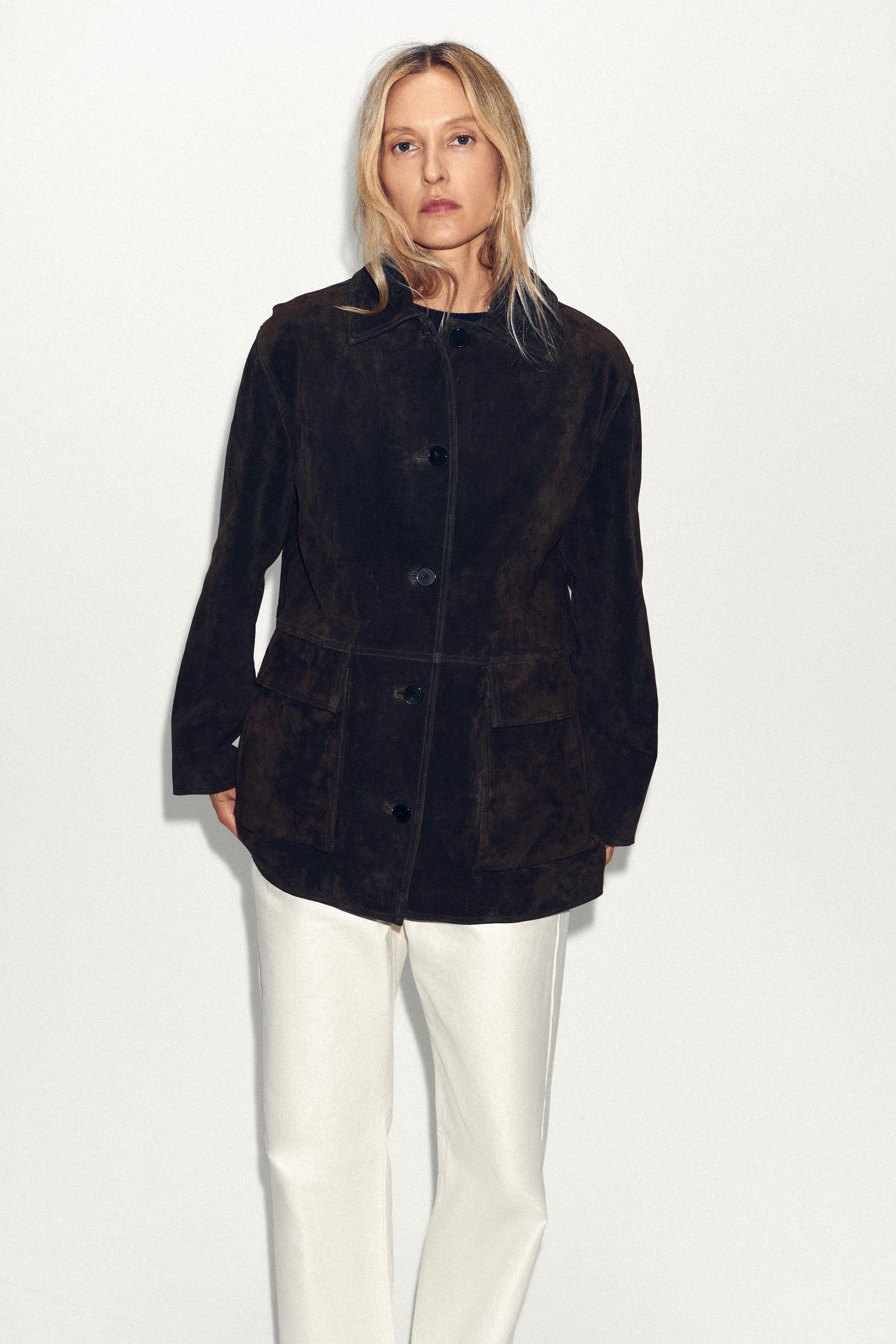 100% SUEDE LEATHER JACKET | Zara UK