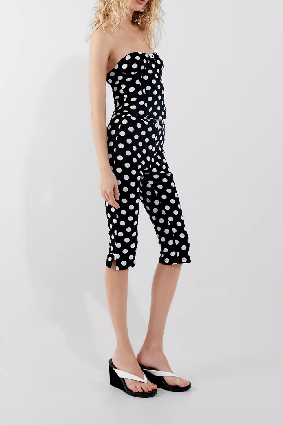 by.DYLN Isla Black Spot Capri Pants | Urban Outfitters (US and RoW)