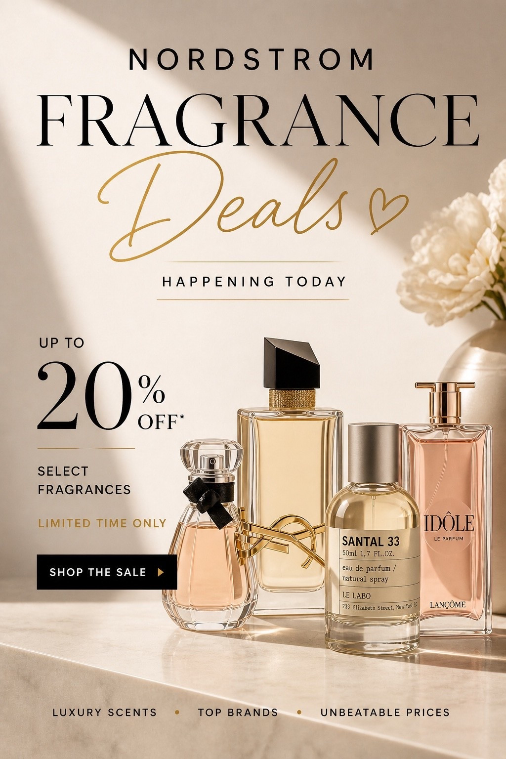 Your signature scent… but on sale.
Nordstrom just marked down some of the most iconic fragrances — the kind people stop you to ask about.
If you’ve been waiting to invest in that scent, this is your moment.
I curated only the ones worth it

nordstrom designer sale 2026, nordstrom fragrance deals, luxury perfume sale, designer perfume deals, best perfumes for women 2026, signature scent ideas, expensive smelling perfumes, quiet luxury fragrance, minimal aesthetic perfume, clean girl scent, rich girl perfume vibe, long lasting perfumes women, everyday luxury fragrance, high end scents on sale, viral perfumes tiktok, trending fragrance 2026, le labo santal 33 dupe vibes, lancome idole review, giorgio armani my way perfume, viktor and rolf flowerbomb scent, ysl libre perfume sale, chic perfume collection, perfume aesthetic minimal, neutral luxury lifestyle, soft feminine fragrance