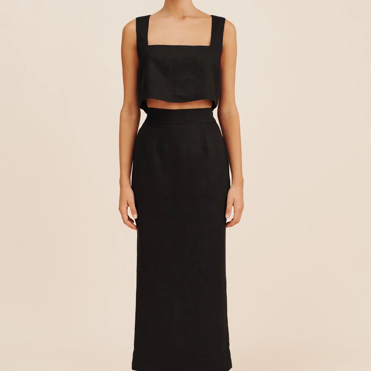 ALICE CROP TOP - BLACK | POSSE (US)