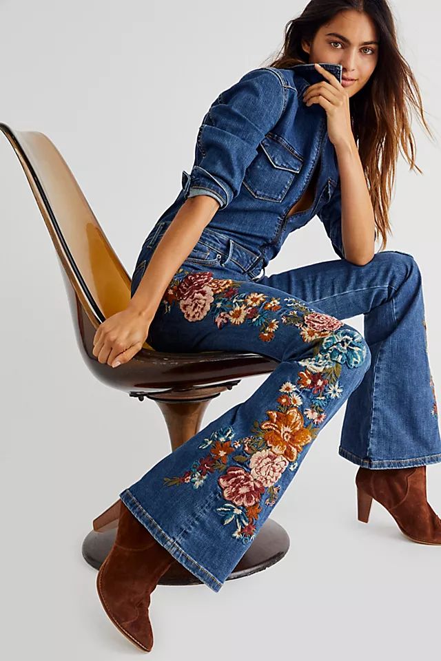 Free People x Driftwood Farrah Embroidered Jumpsuit | Free People (Global - UK&FR Excluded)
