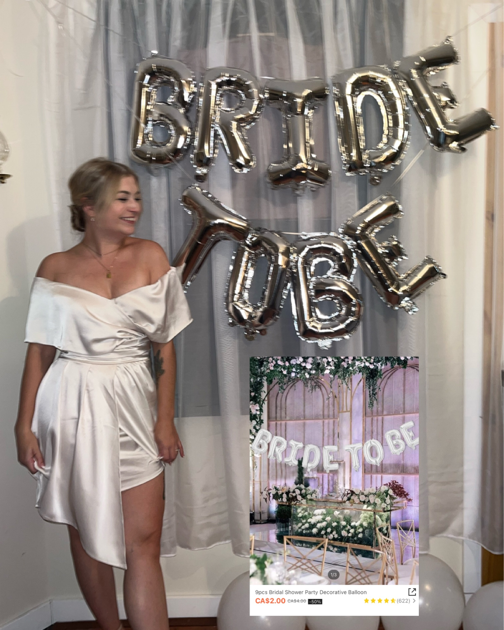 Affordable "bride to be balloons” for a bachelorette! SHEIN pull through 

#LTKhome #LTKunder50 #LTKwedding