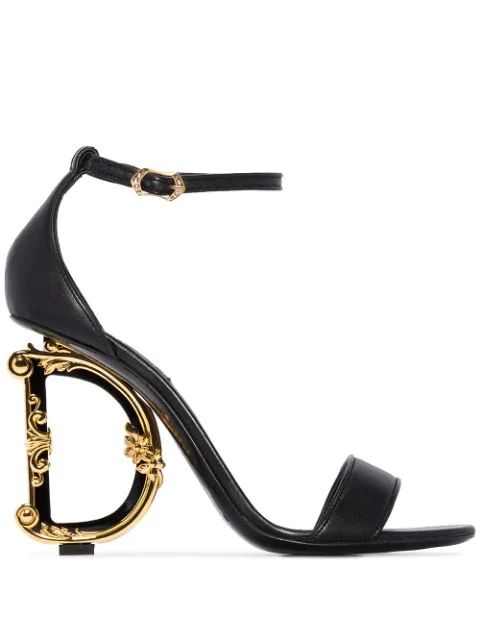 105 mm Keira baroque logo sandals | Farfetch (US)