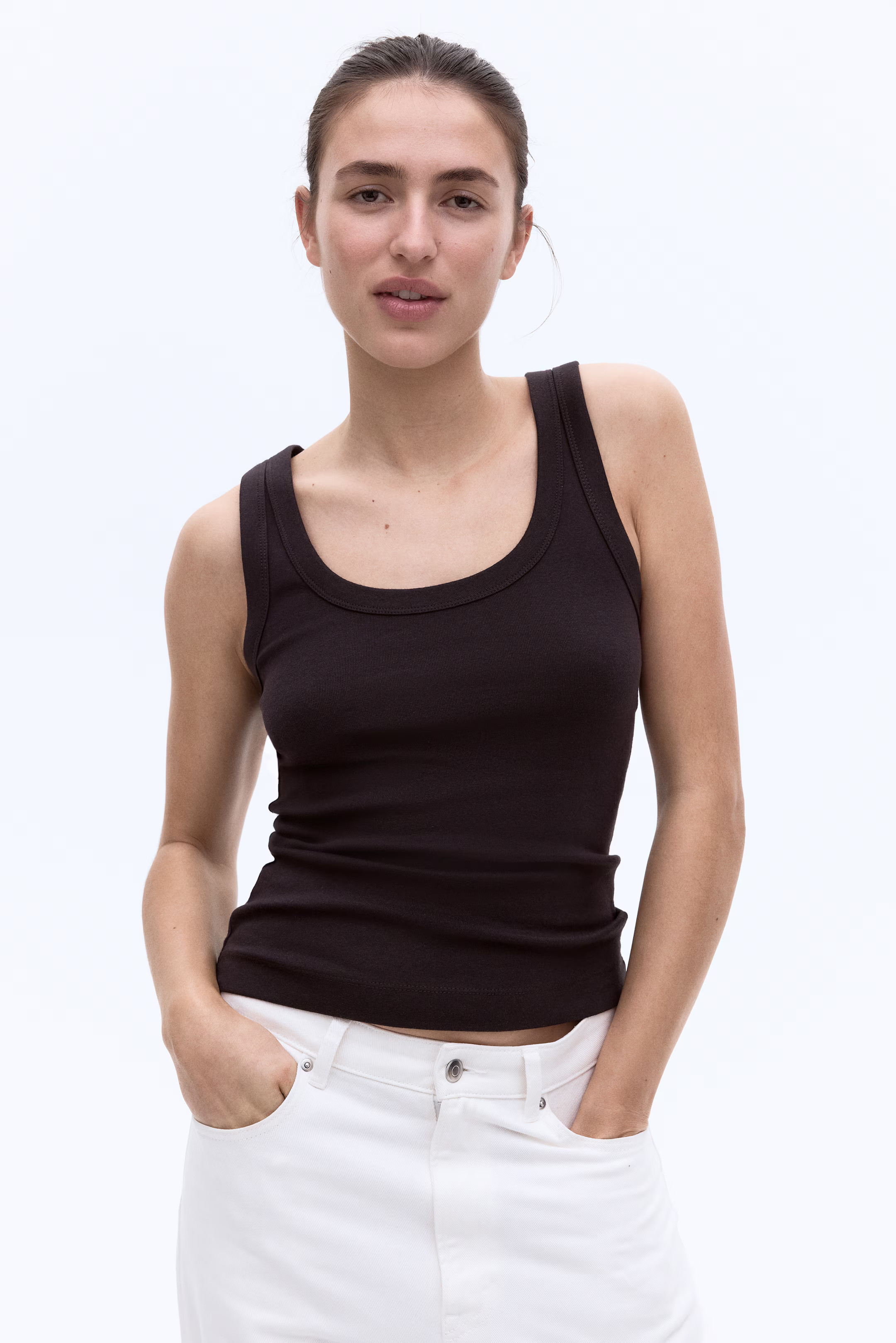 Fitted vest top | H&M (UK, MY, IN, SG, PH, TW, HK)