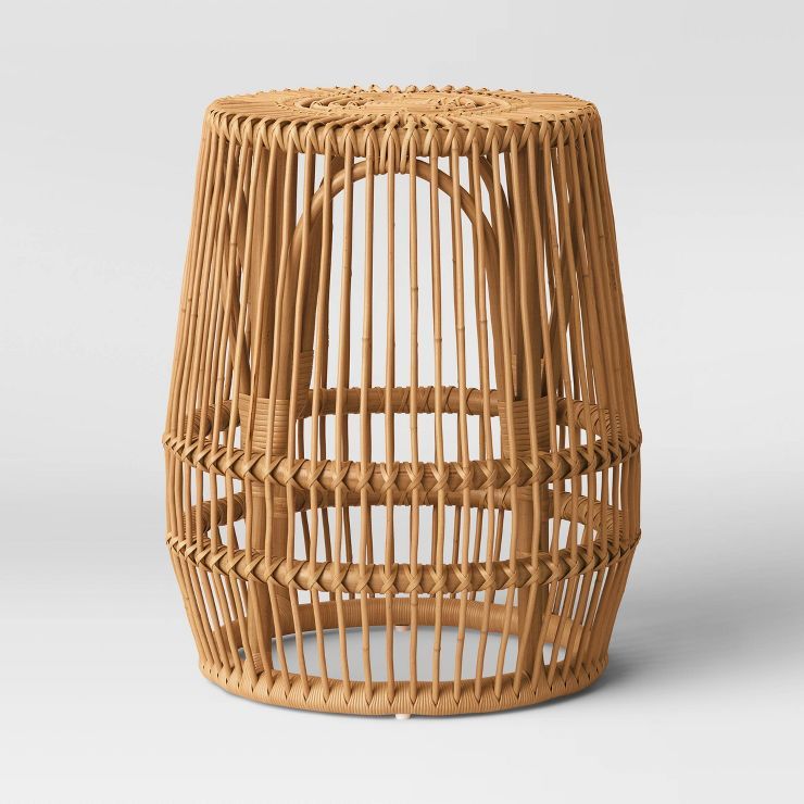 Pyronia Rattan Cage Accent Table Natural - Threshold™ | Target