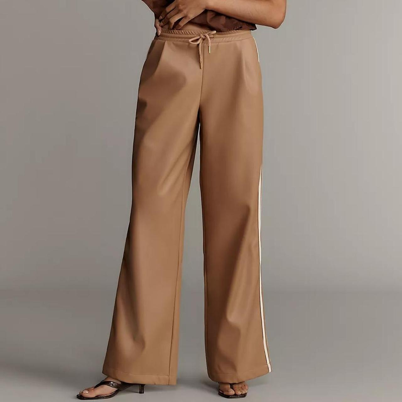 Anthropologie Women's Pants - Tan/Brown - M | Depop US