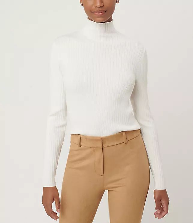 Ribbed Turtleneck Sweater | LOFT | LOFT