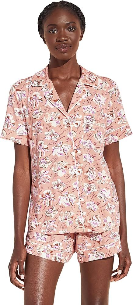 Eberjey Gisele Printed The Relaxed Short PJ Set for Women - Short Sleeves, All Over Polka Dots an... | Amazon (US)