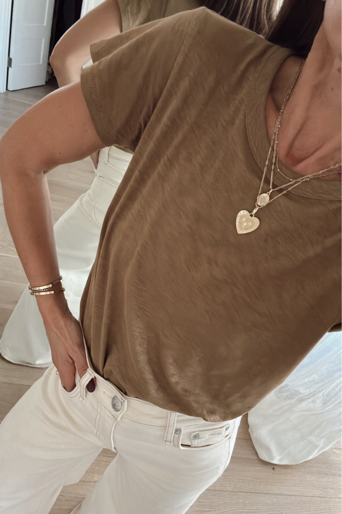 Today’s outfit from October’s capsule wardrobe 
Tee- tts
Jeans have great stretch and are tts and short gal friendly (I’m 5’2 and they hit the floor) 


#LTKOver40