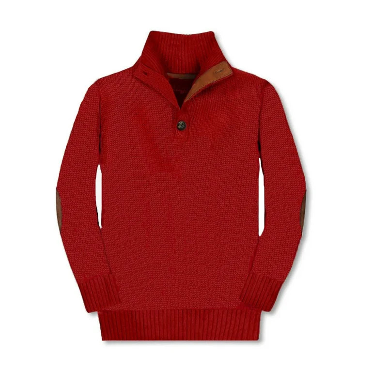 Gioberti Kids and Boys 100% Cotton Button Down Collar Knitted Pullover Slim Fit Sweater - Walmart... | Walmart (US)